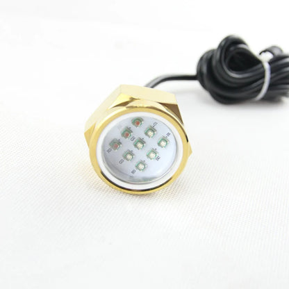 RGB Underwater Drain Plug LED Boat Light – Easy-Install Waterproof Marine Light with Remote for Boats & Yachts