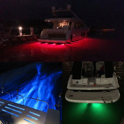 RGB Underwater Drain Plug LED Boat Light – Easy-Install Waterproof Marine Light with Remote for Boats & Yachts