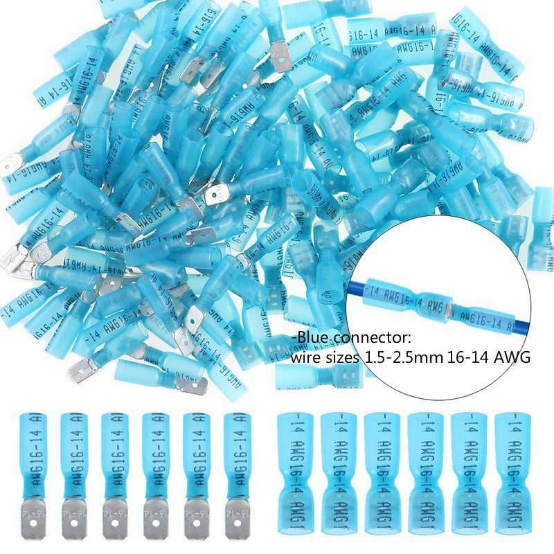 Heat Shrink Wire Connector Kit – Waterproof Marine Butt & Spade Crimp Terminal Assortment