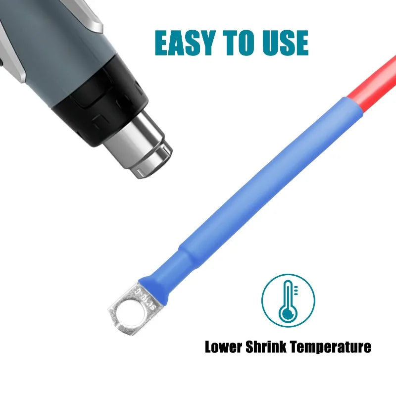 Adhesive-Lined Heat Shrink Tubing – Dual Wall Marine Wire Wrap with Glue for Waterproof Connections