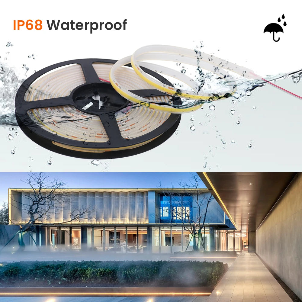 COB LED Strip Light – Waterproof Marine-Grade Flexible LED Tape for Boats, Under-Deck & Accent Lighting